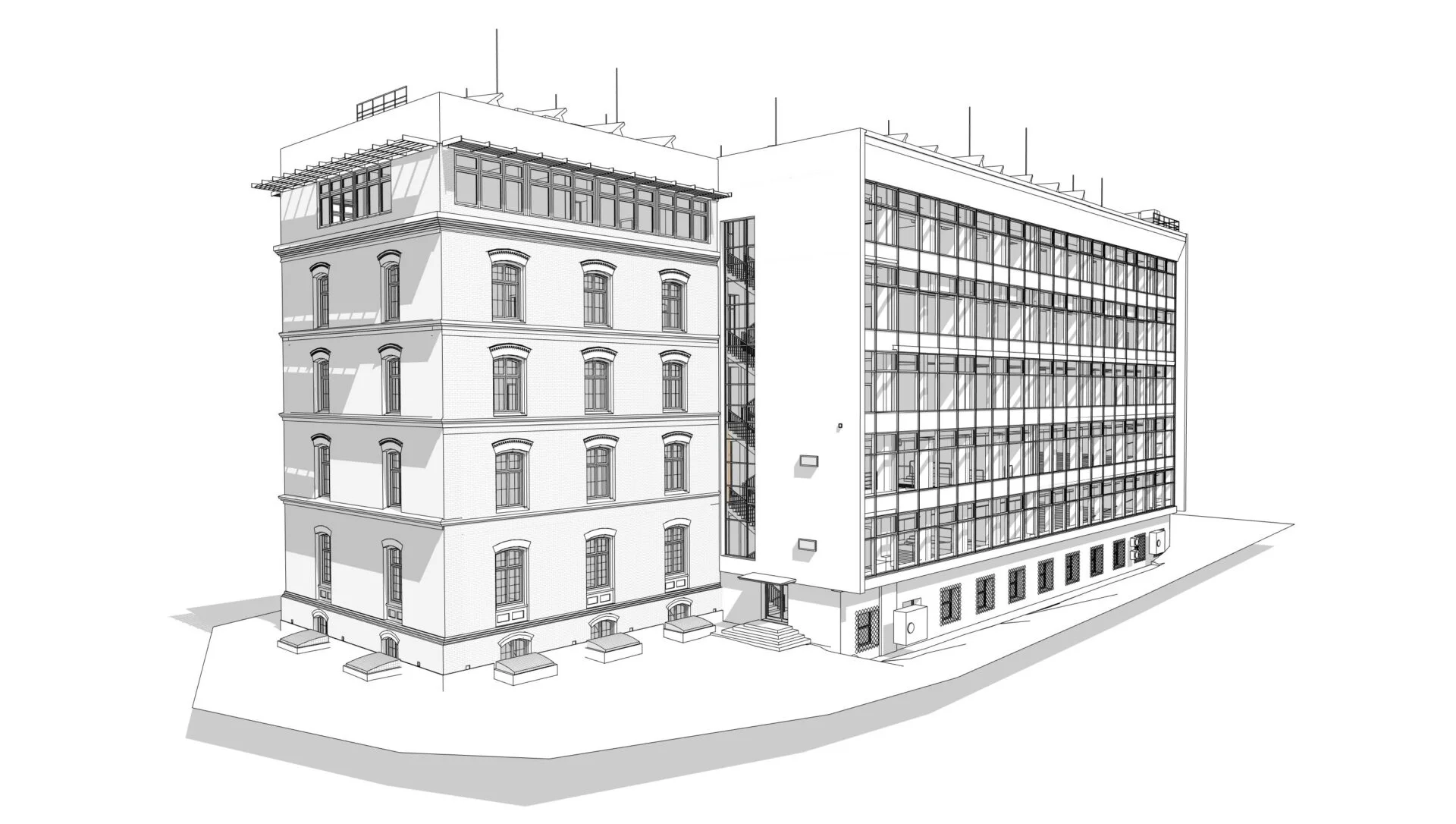 Inwentaryzacja architektoniczna budynku Inżynierii Elektrycznej i Komputerowej Politechniki Krakowskiej