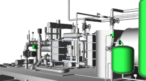 Skanowanie instalacji 3D model kogeneracji
