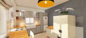 Projekt wnętrz tradycyjnej kuchni w Stalowej Woli