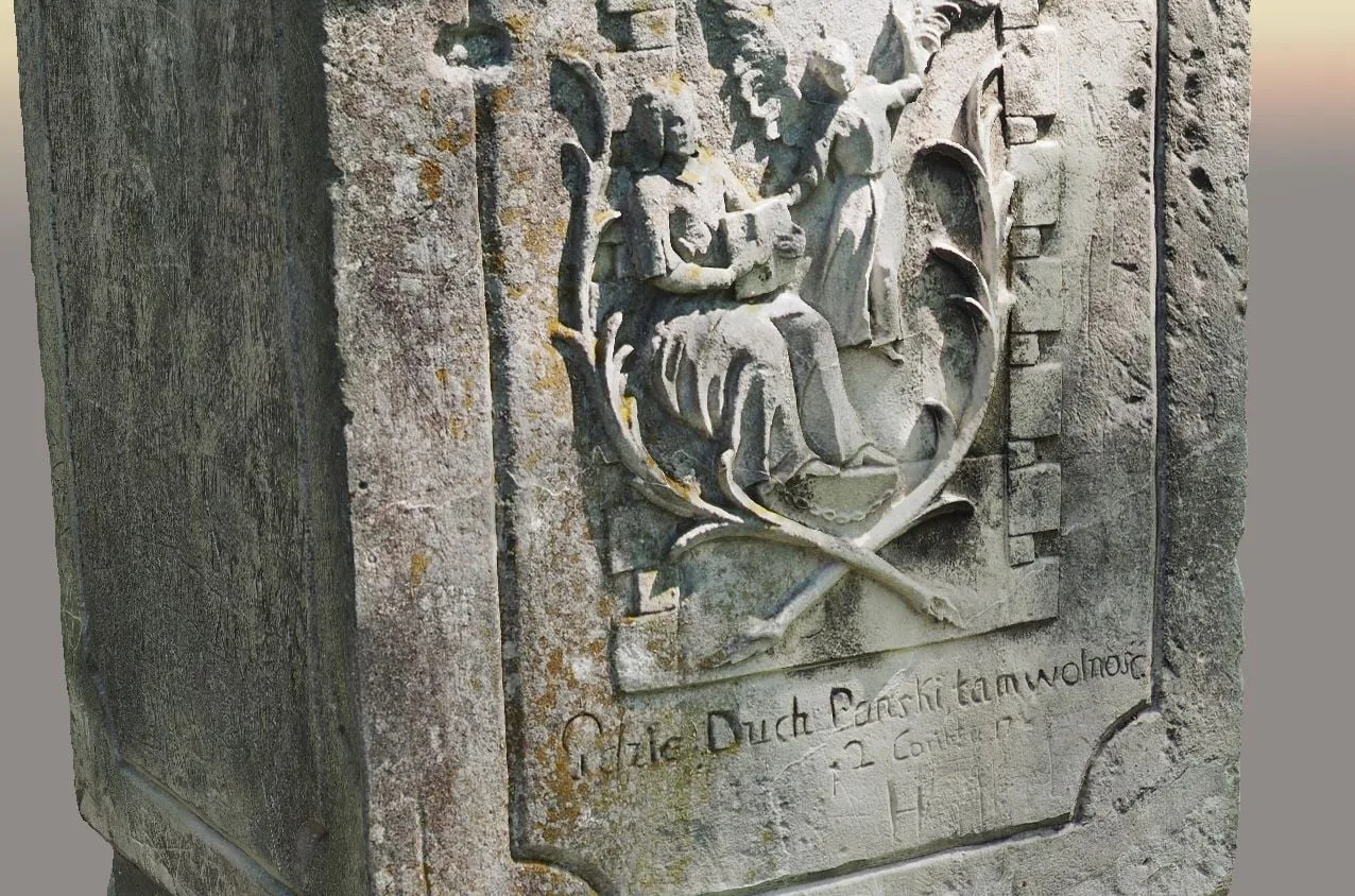 inwentaryzacja zabytku figura św. Jana Nepomucena w Dębnie