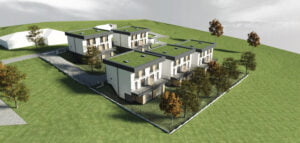 Projekt budynków mieszkalnych dwulokalowych w Krakowie