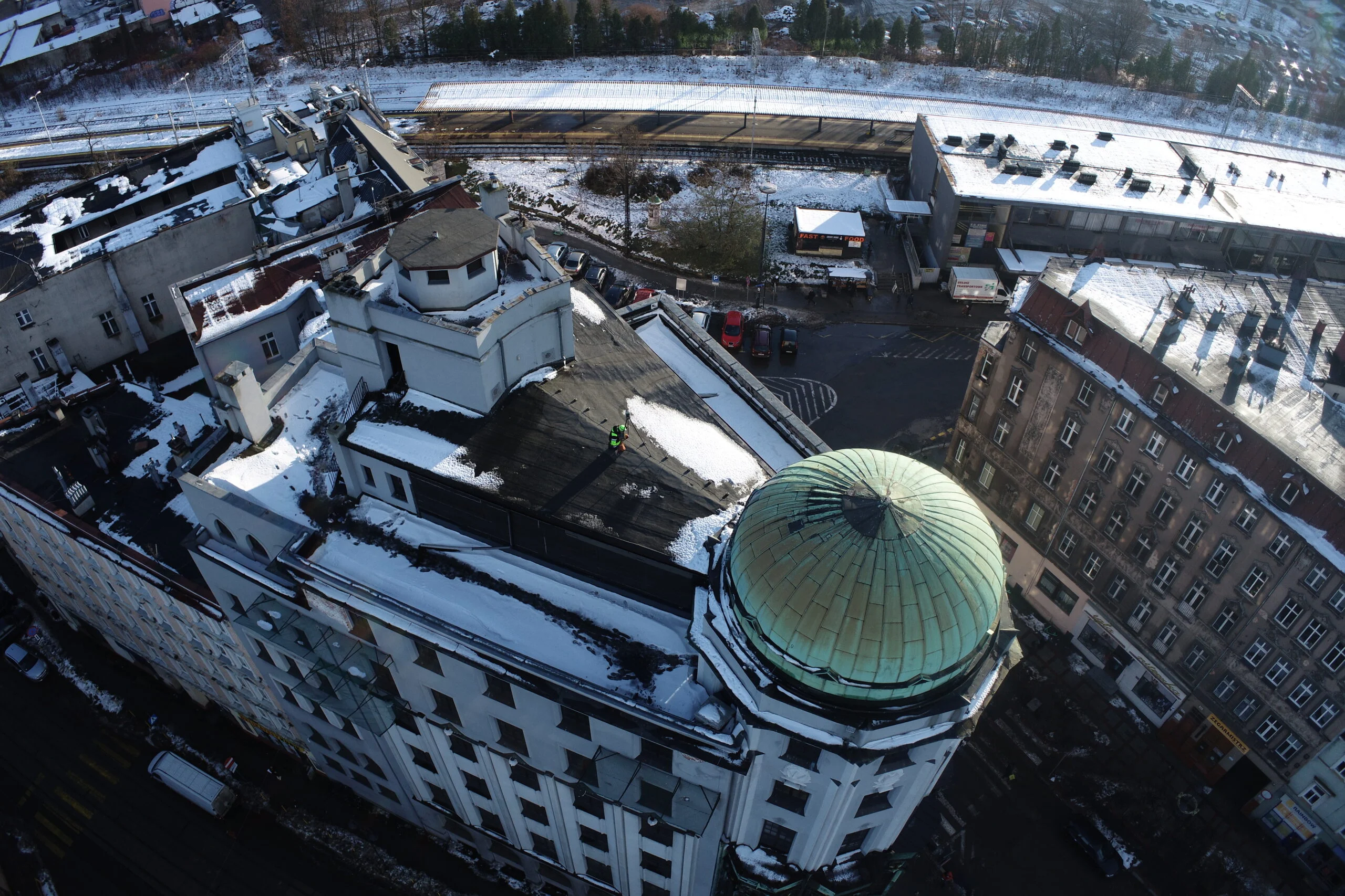 nalot i inspekcja dronem skaning 3d hotelu AdmiralsPalast
