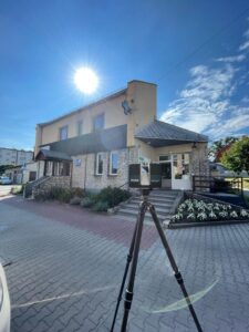 inwentaryzacja architektoniczna metodą skanowania 3D apteki w Kluczach k. Olkusza riegl , trimble x7