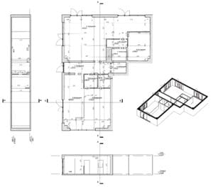 inwentaryzacja budowlana lokalu usługowego skanerem 3D