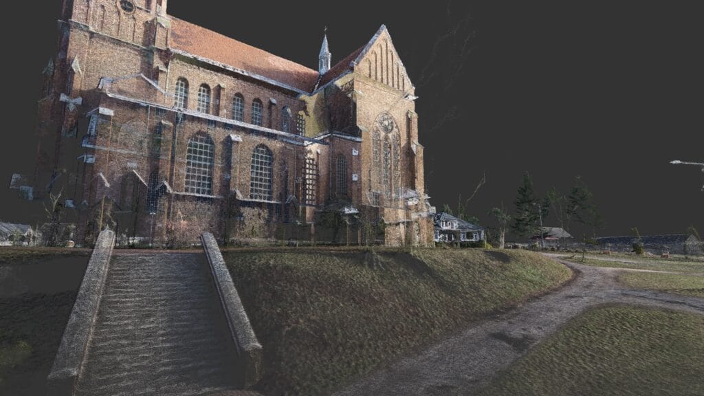 skanowanie 3D kościół